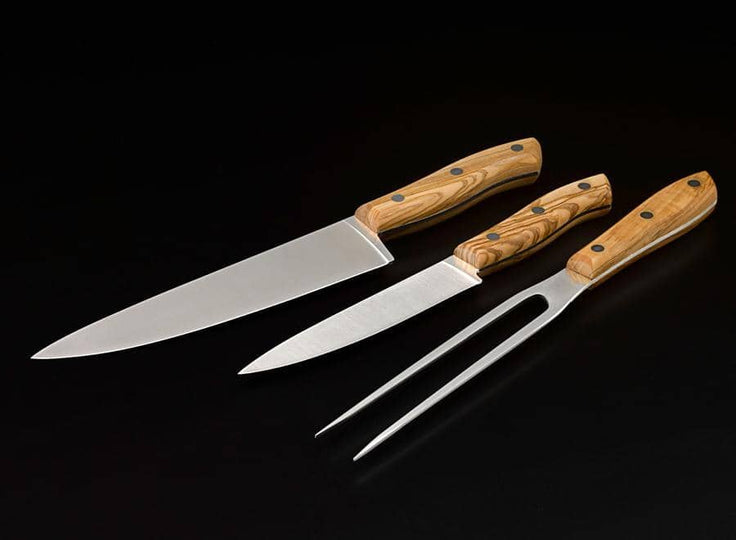 Olive Wood Knife Set